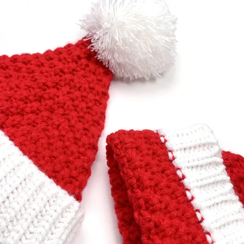 Vista 3 de Gorro de Papá Noel para niños y niñas