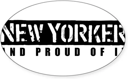 Vista 2 de CafePress Adhesivo ovalado para parachoques de coche Newyorker