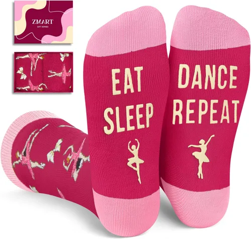 Vista 11 de Zmart Gifts for Sports Lovers - Running Yoga Dance Skater Fishing Gifts, Funny Socks