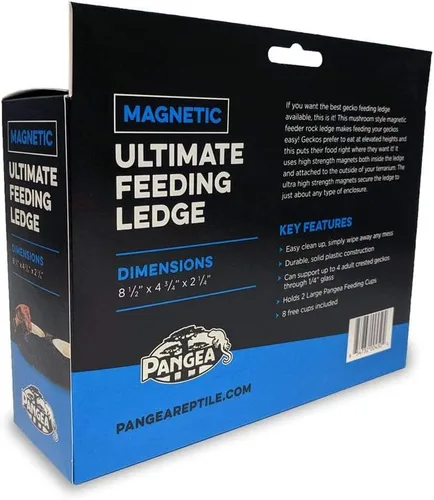 Vista 6 de Alimentador magnético para gecos Ultimate Gecko Ledge 8.5 x 4.75 x 2.25 pulgadas - Repisa magnética para alimentador Gecko, capacidad para tazas