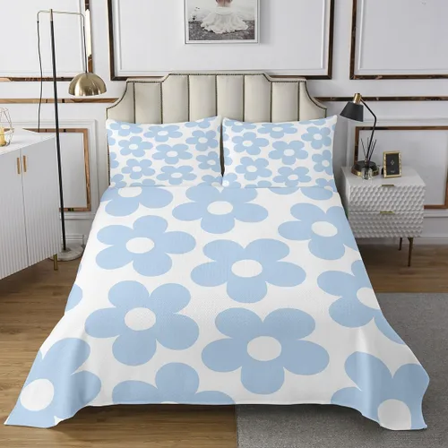 Vista 9 de Erosebridal Juego de edredón floral negro, tamaño individual, lindo juego de colcha de flores para niños y niñas, juego de colcha de acuarela