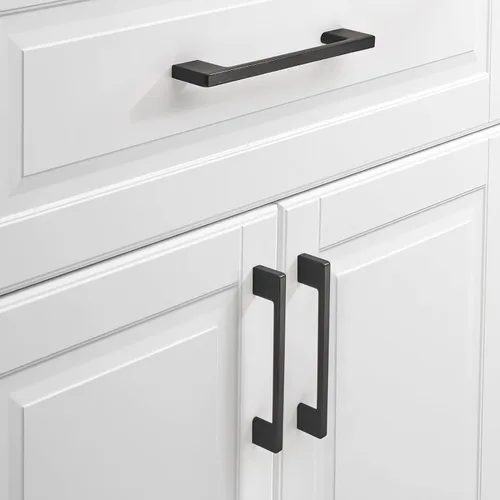 Vista 3 de Tiradores de gabinete de 4 pulgadas, manija decorativa Miami de gabinete de 4-3/4 pulgadas, aleación de zinc sólido, manija de cajón de cocina