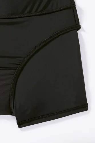 Vista 6 de Beautikini Women's High Waisted Swim Shorts Quick Dry Swim Board Shorts 3" Wide Waistband Bathing Bottoms for Women