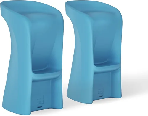 Vista 8 de Ledge Lounger Taburetes de bar para piscina, en agua, juego de 2, bajo el Nube