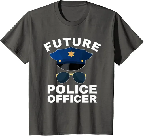 Vista 30 de Camiseta de policía para niños con texto en inglés «Proud Cop Dad»