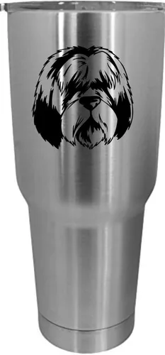 Vista 452 de Cairn Terrier - Vaso grabado con temática de perro, 30 onzas