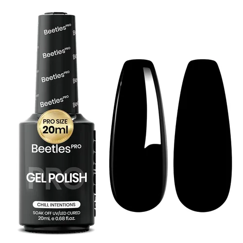 Vista 22 de Beetles PRO - Esmalte de gel blanco, color blanco de 0.7 fl oz A - Creme White Ansiedad de calma