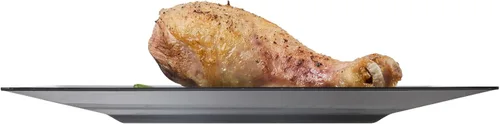 Vista 12 de Restaurantware Platos de fiesta de 8.2 x 8.2 x 0.5 pulgadas, 100 platos de postre de plástico desechables – Platos cuadrados de plástico negro