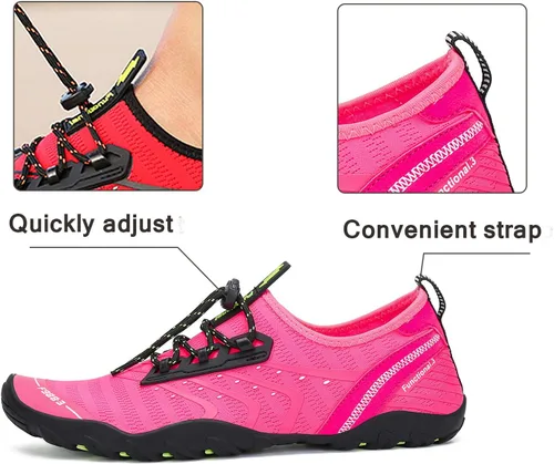 Vista 4 de Kararao Mens Womens Water Shoes Quick Dry Swim Shoes Beach Shoes Pool Surfing Aqua Sports