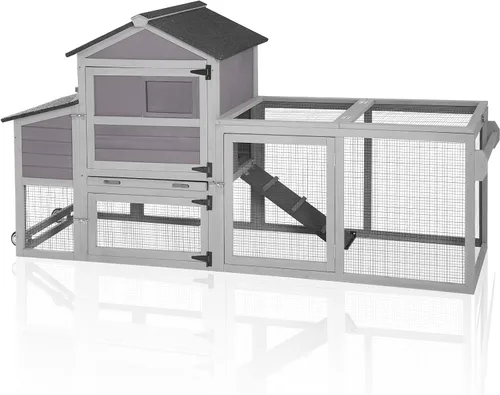 Vista 9 de Aivituvin Puerta automática de gallinero con calefacción, abridor automático resistente a la intemperie para gallineros/carreras de patos, modos