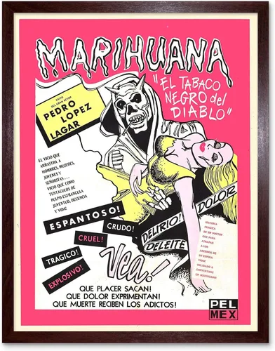 Vista 7 de Wee Blue Coo Marihuana Story - Póster enmarcado para decoración de pared, 12 x 16 pulgadas