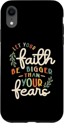Vista 25 de Faith Over Fear Vintage Inspire Christian Design Case for iPhone 17