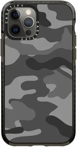 Vista 18 de CASETiFY Impact - Funda para iPhone 12 y iPhone 12 Pro, Bearly Awake, color negro transparente