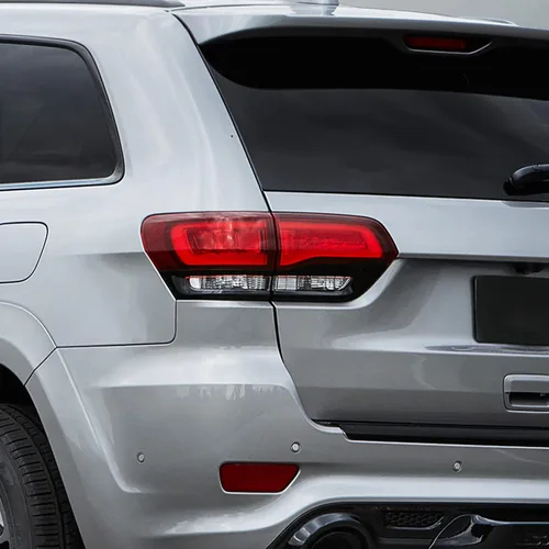 Vista 5 de Jimen Compatible con Jeep Grand Cherokee 2014-2020, 4 piezas de cubierta de luz trasera, accesorios exteriores (negro)