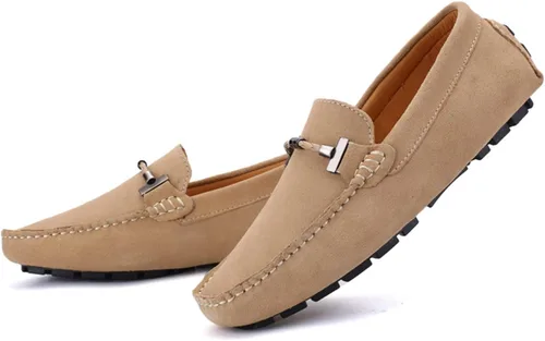 Vista 2 de DCZTELG Mocasines Penny para hombre, informales, sin cordones, cómodos, para conducir, barcos