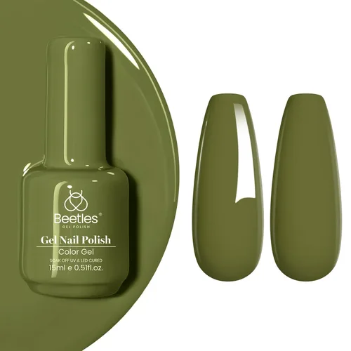 Vista 21 de Beetles - Esmalte de uñas en gel, 1 unidad de 0.5 onzas fluidas (15ml), extracción por remojo, arte de uñas, estética de manicura, bricolaje, curado