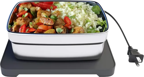 Vista 2 de Skywin - Horno portátil y calentador de almuerzos, calentador de alimentos personal para recalentar comidas en el trabajo sin microondas