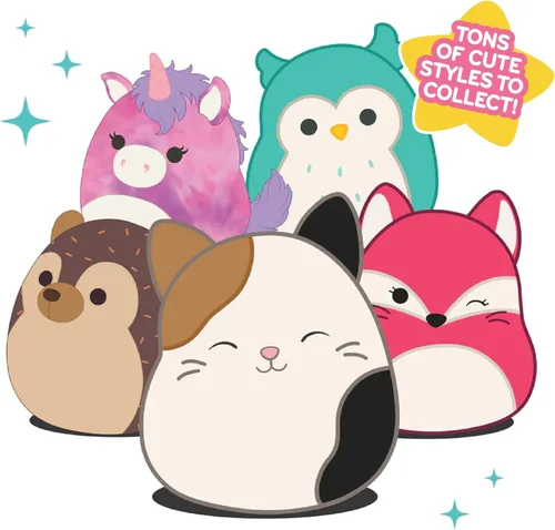Vista 6 de Squishmallows Peluche oficial de Jazwares de 10 pulgadas Sky The Graduation Squid Plush – Suave peluche de calamar coleccionable regalo