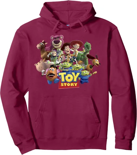 Vista 9 de Disney Pixar Toy Story Buzz Woody Jessie Running Sudadera con capucha, Negro