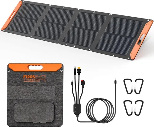 Vista 9 de FlexSolar Kit de cargador de panel solar de 20 W y 12 V con controlador de carga integrado, cargador de batería solar impermeable portátil, enchufe
