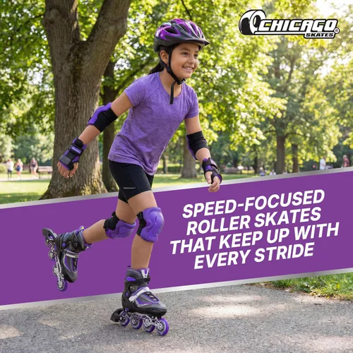 Vista 5 de CHICAGO Skates Patines ajustables para niños en línea