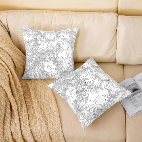 Vista 75 de Guitar Print Double Sides Print Pillow Covers 16"x16",Music Themed Bass Instruments Pillowcase Soft Square Cushion Cases,Rustic Music Score Note