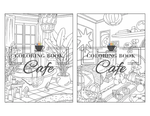 Vista 13 de Home Sweet Home Coloring Book for Adults Fun and Relaxing Interior Home Designs with Beautifully Furnished Rooms and Welcoming Outdoor Spaces