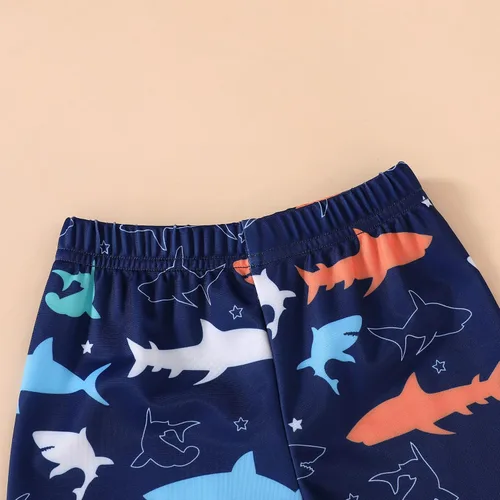 Vista 7 de Happy Town Trajes de baño para niños pequeños, traje de baño de manga larga, traje de baño de dos piezas, traje de baño, playa, verano