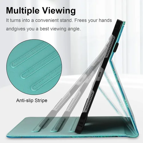 Vista 3 de HGWALP Funda Protectora para iPad (A16) 11ª Generación 11 Pulgadas (2025) y iPad 10ª Generación 10.9 Pulgadas (2022), Funda con Soporte