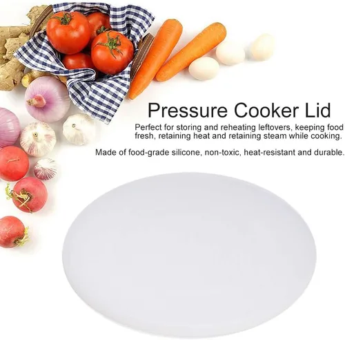 Vista 8 de Tapa de silicona de grado alimenticio para retiene calor, vapor y frescura, tapa de repuesto para olla a presión eléctrica de 6 cuartos
