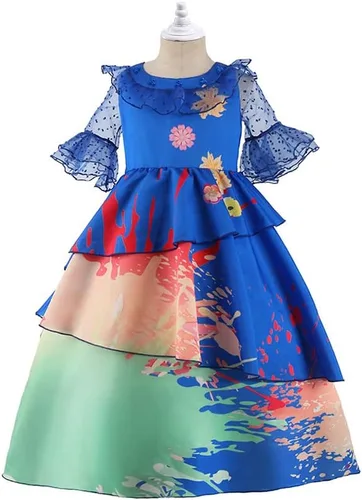 Vista 3 de Vestido de Isabela para niñas Julieta Madrigal, disfraz de princesa, falda para niños