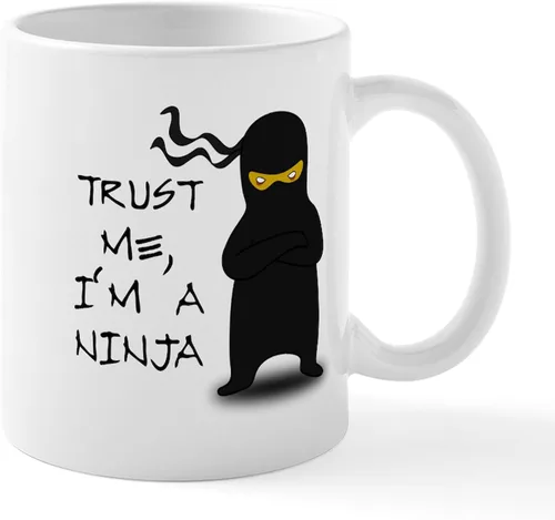 Vista 54 de CafePress Ascii - Taza de café de cerámica, taza de té, 11 onzas