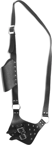 Vista 8 de HZMAN NegroMarrón Ajustable Espada Rana Espada Medieval Espada Holster LARP Ropa Accesorio Rana Espada Correa