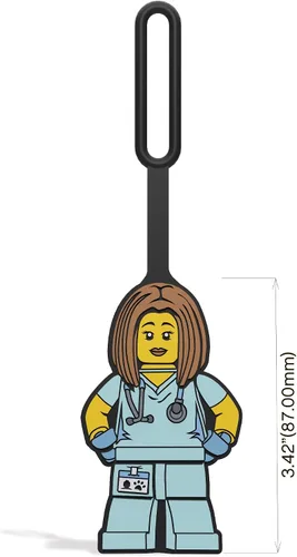 Vista 5 de LEGO - Llavero de enfermera con luz y bolsa de silicona