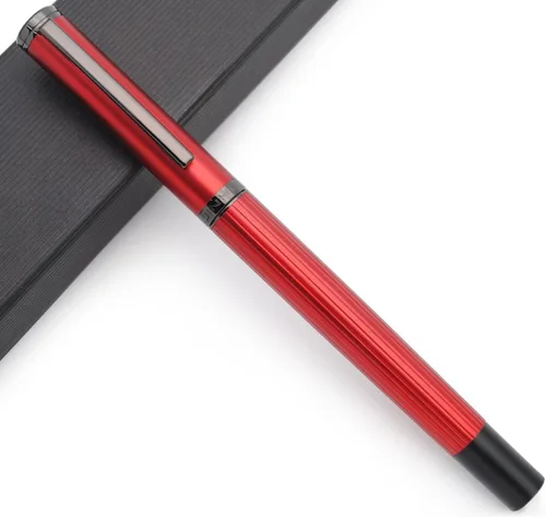 Vista 9 de JINHAO Serie 88 Pluma estilográfica de metal (negro, punta EF 0.015 in)