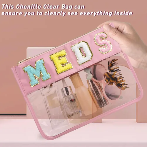 Vista 4 de ChezMax Bolsa de cosas preparadas para viajes, Meds rosados, Moderno