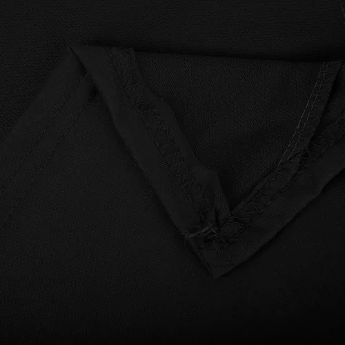Vista 7 de Sudaderas con capucha con cordón de cuello alto para mujer, dobladillo irregular, manga larga, túnica con capucha, sin botones