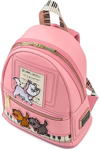 Vista 3 de Loungefly Disney Aristocats Piano Kitties - Bolso de hombro para mujer con doble correa
