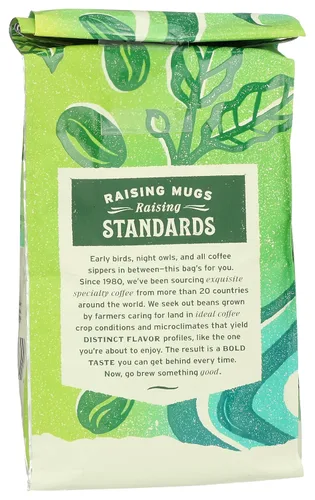 Vista 2 de Whole Foods Market, Organic La Mesa - Café en grano entero, tostado medio ligero, cacao, almendras, caramelo y limón, 12 onzas