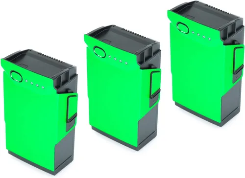 Vista 9 de Wrapgrade Poly Skin compatible con DJI Mavic Air 3 baterías (verde militar)