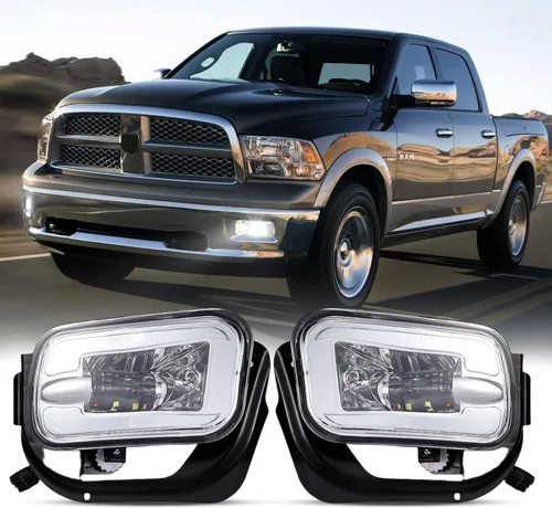 Vista 15 de BICYACO Luz antiniebla LED con DRL para Dodge Ram 1500 2500 3500 2002-2009