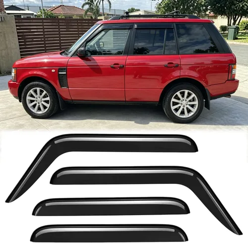 Vista 7 de Deflectores de viento de ventana lateral a prueba de lluvia para Land Rover Freelander 2 LR2 L359 2007-2015, juegos de protectores de lluvia solar