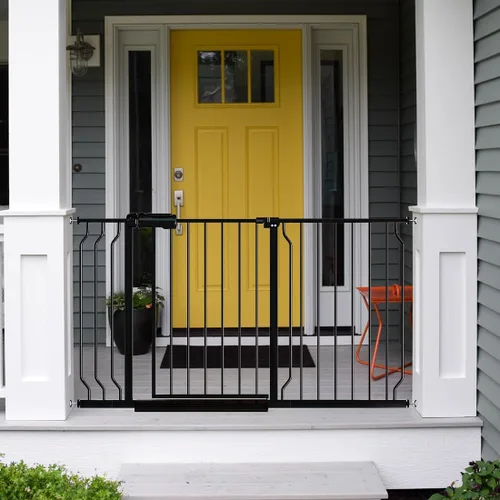 Vista 14 de Fairy Baby Puerta de seguridad para bebés Extensión de 12 cm para puerta de seguridad para bebés con cierre automático Puerta de seguridad