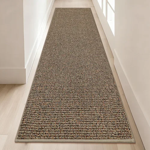 Vista 43 de BEQHAUSE Alfombra de Entrada de 20"x32" Tapete Interior para Puerta Antideslizante Lavable, Alfombras de Pasillo Absorbentes y Resistentes a Manchas