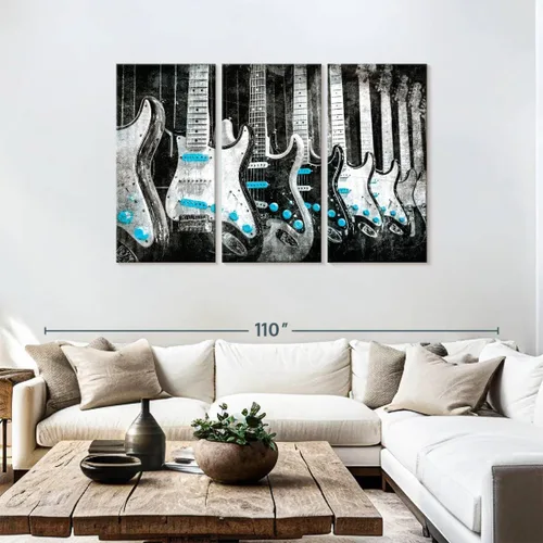 Vista 152 de Elephant Stock BW - Reproductor de discos de vinilo para pared, lienzo horizontal, decoración de pared de sala de estar de 3 piezas, impresión
