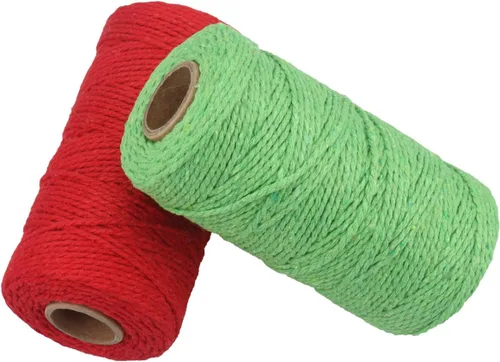 Vista 18 de Carrete de hilo de algodón de 656 pies de 10 capas, cuerda para manualidades y envoltura de regalos (negro)