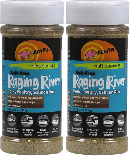 Vista 9 de Dizzy Pig Barbecue Company Raging River Salmon condimento (8 onzas, paquete de dos unidades)
