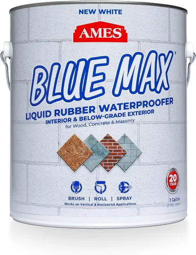 Vista 15 de Ames BMX5RG Blue Max sellador líquido Ideal para impermeabilizar por encima y por debajo de cimientos, sótanos, techos, pisos y más. Azul