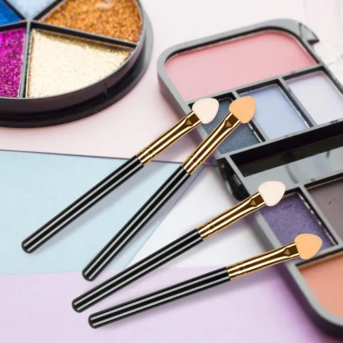Vista 5 de UorPoto 20 aplicadores profesionales de sombra de ojos, punta de esponja, reutilizables, espuma mezclable, maquillaje, sombra de ojos, cepillo Tubo