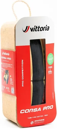 Vista 4 de Vittoria Corsa Pro - Neumático para bicicleta de carretera tipo tubo, Clincher Racing con carcasa de algodón 320 TPI, grafeno + compuesto de sílice